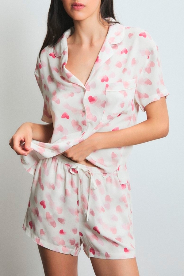 pijama corto hearts