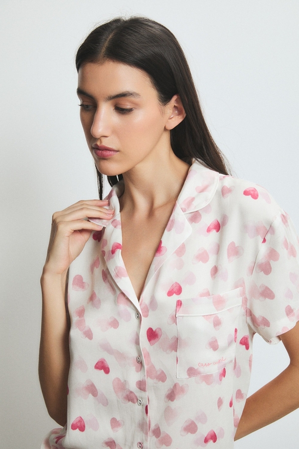 pijama corto hearts