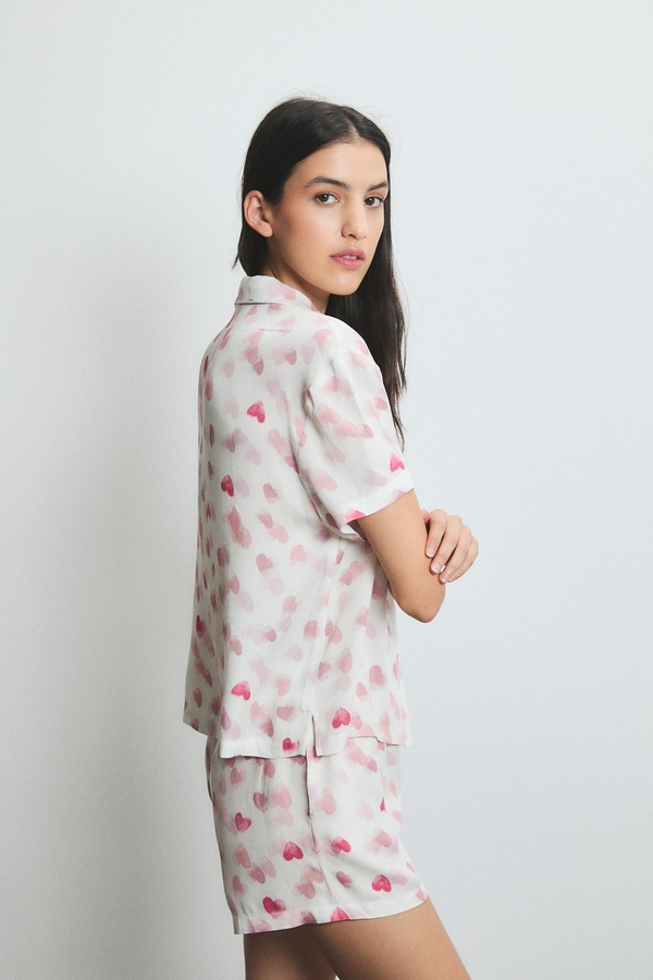 pijama corto hearts